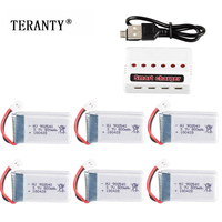 3.7V 800mAh 902540 bateria Lipo + ładowarka usb dla Syma X5 X5C X5SC X5SW TK M68 MJX X705C SG600 zdalnie sterowany Quadcopter Drone części zamiennych 1